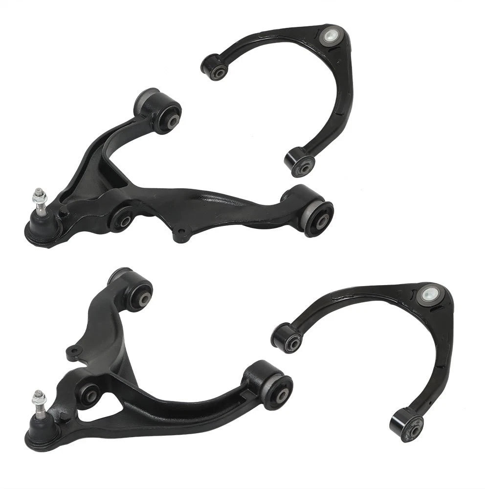 Set of 2 Front Upper Lower Control Arms Ball Joints for Dodge Ram 1500 (2009–2018) K643073, K643074, MS25149, MS25150
