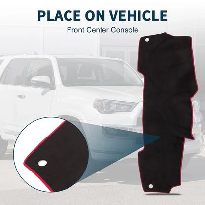 Set of 2 Dashboard Dash Cover Mats for Nissan Micra March K13 (2010–2017)