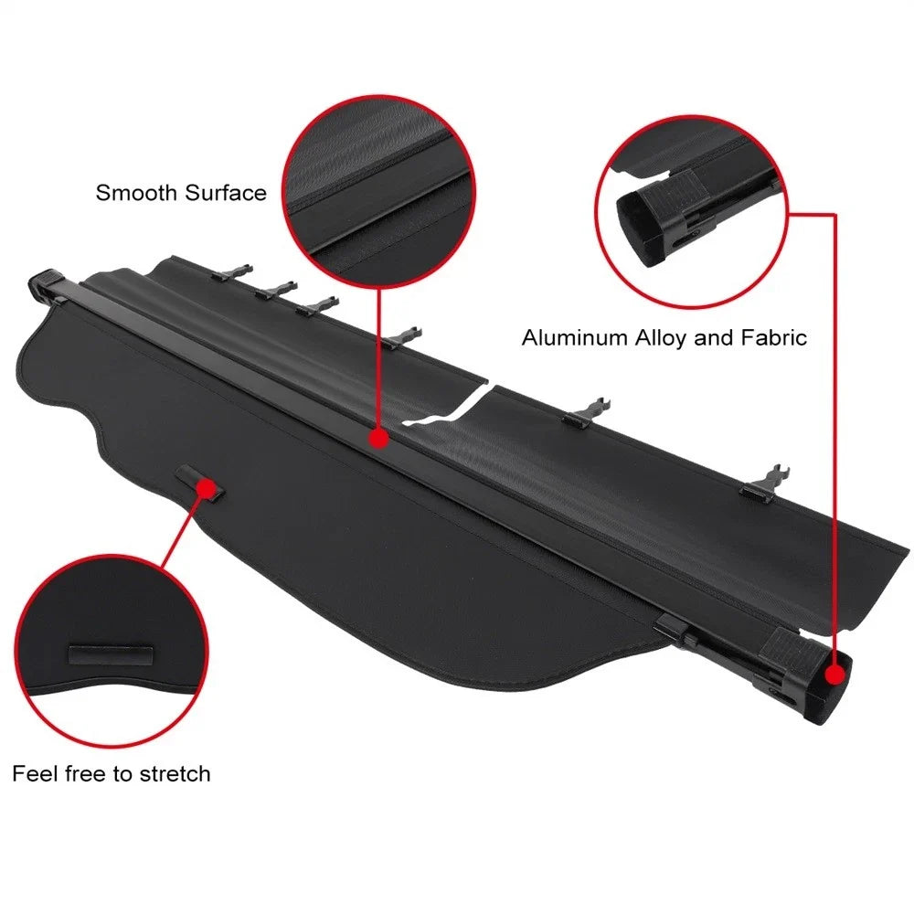 Rear Cargo Security Trunk Cover for Toyota Land Cruiser Prado (2010–2018)