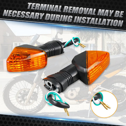 Pair Turn Signal Light Lens for Kawasaki Ninja ZX6R 600/636 (2000–2009)