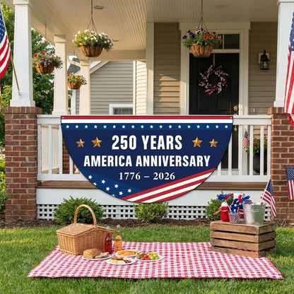 USA 250th Anniversary Flag for Commemorative Fan Flags (1776–2026)