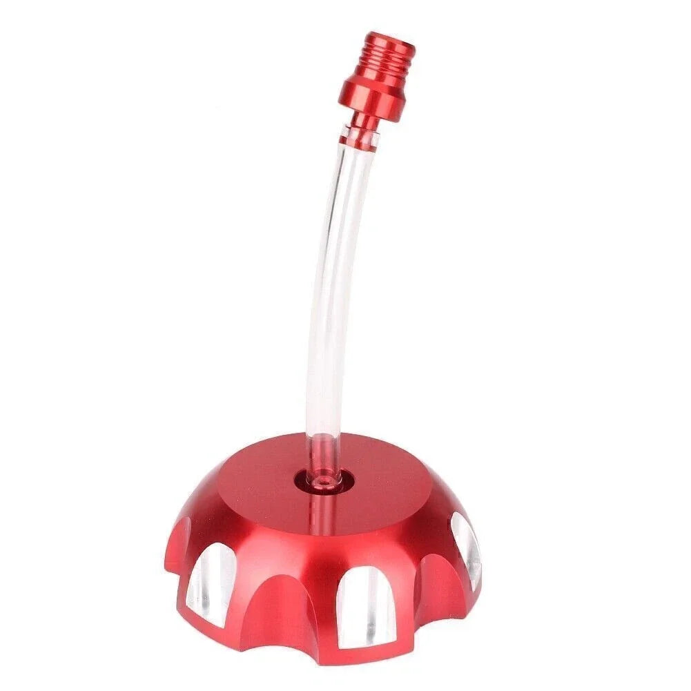 Gas Fuel Petrol Tank Cap & Breather Pipe Red for Honda CRF150F/CRF230F (2003–2017)