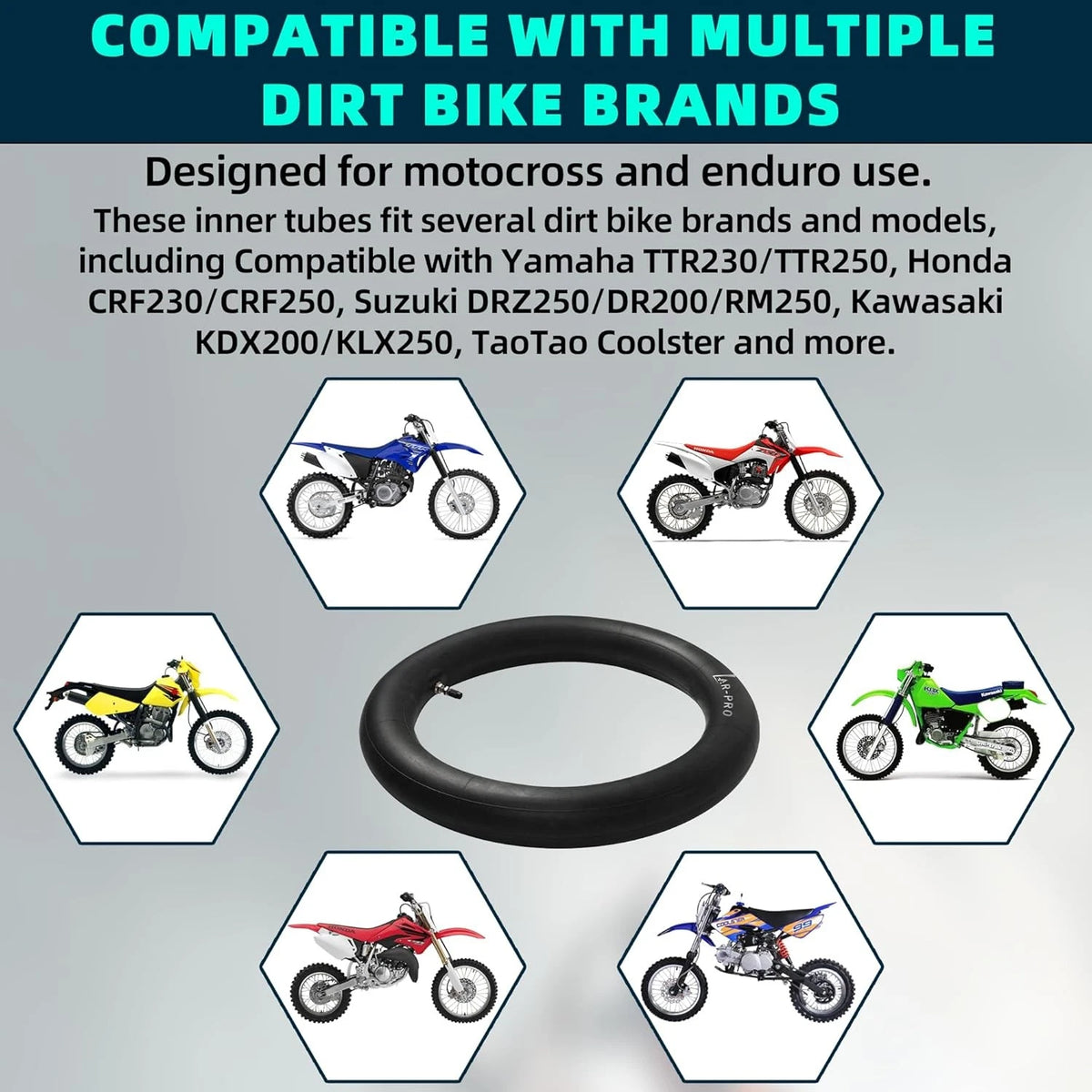 4.10/4.50-18" Dirt Bike Inner Tube for (Heavy Duty)