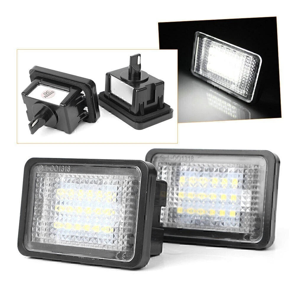 LED License Plate Lights for Benz GLK X204 GLK350 (2008–2015) Pair