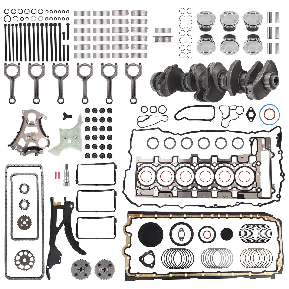 N55 Engine Rebuild Kit for BMW 335i 435i 535i 640i (2010–2018) ZJDTR2