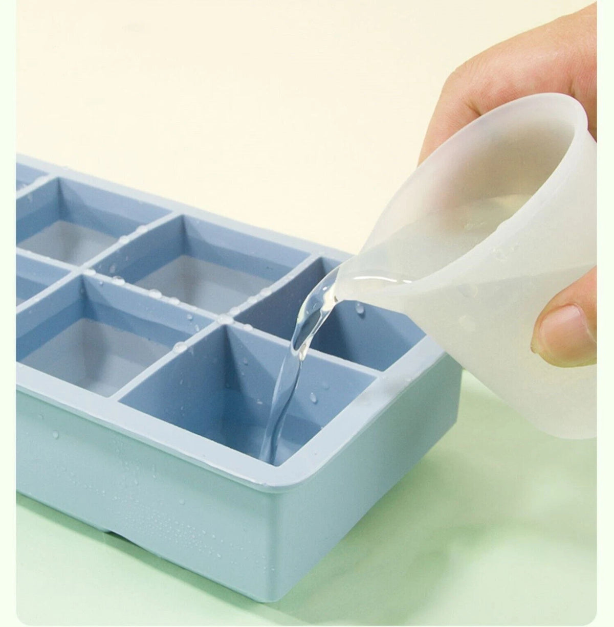 Silicone Ice Cube Tray for Whiskey Cocktails - Big Square Molds