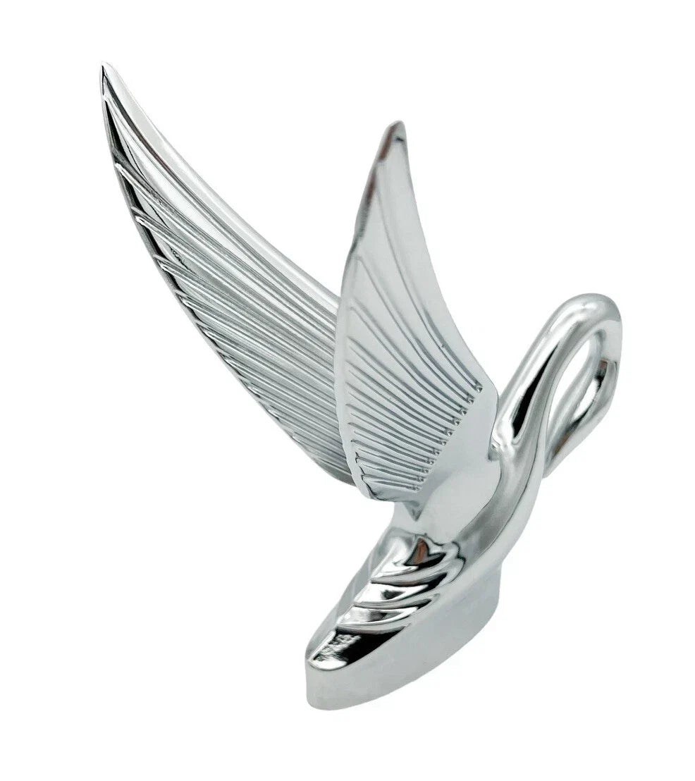 Hood Ornament Classic Swan for Chrome with Amber LED for Universal (1950–2025)