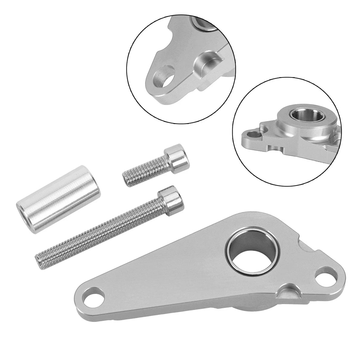 Shift Gear Lever Stabilizer for Honda CBR600RR (2020–2022) - Aluminum Silver