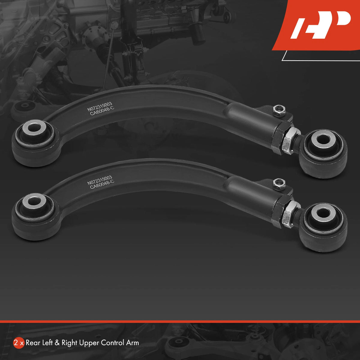 2X Rear Upper Side Control Arm for Honda Civic (2016–2023) 52510TBAA00, 52510TBAA01, 52510TBFA00, 52510TGGA01, 52510TLAA0, CMS60048