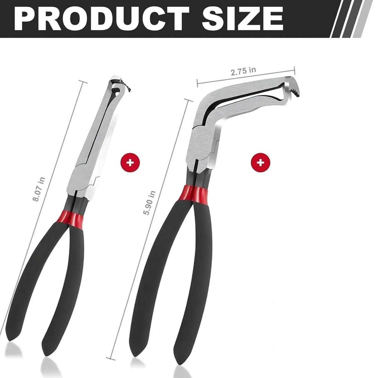 2pc Electrical Disconnect Pliers for Wiring Connector Separation