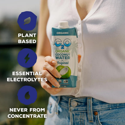 12 Pack Coconut Water for Original Flavor (16.9 Fl Oz)