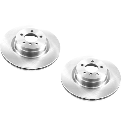 Set of 2 Powerstop Brake Discs Front for Land Rover Range Rover (2006–2012)