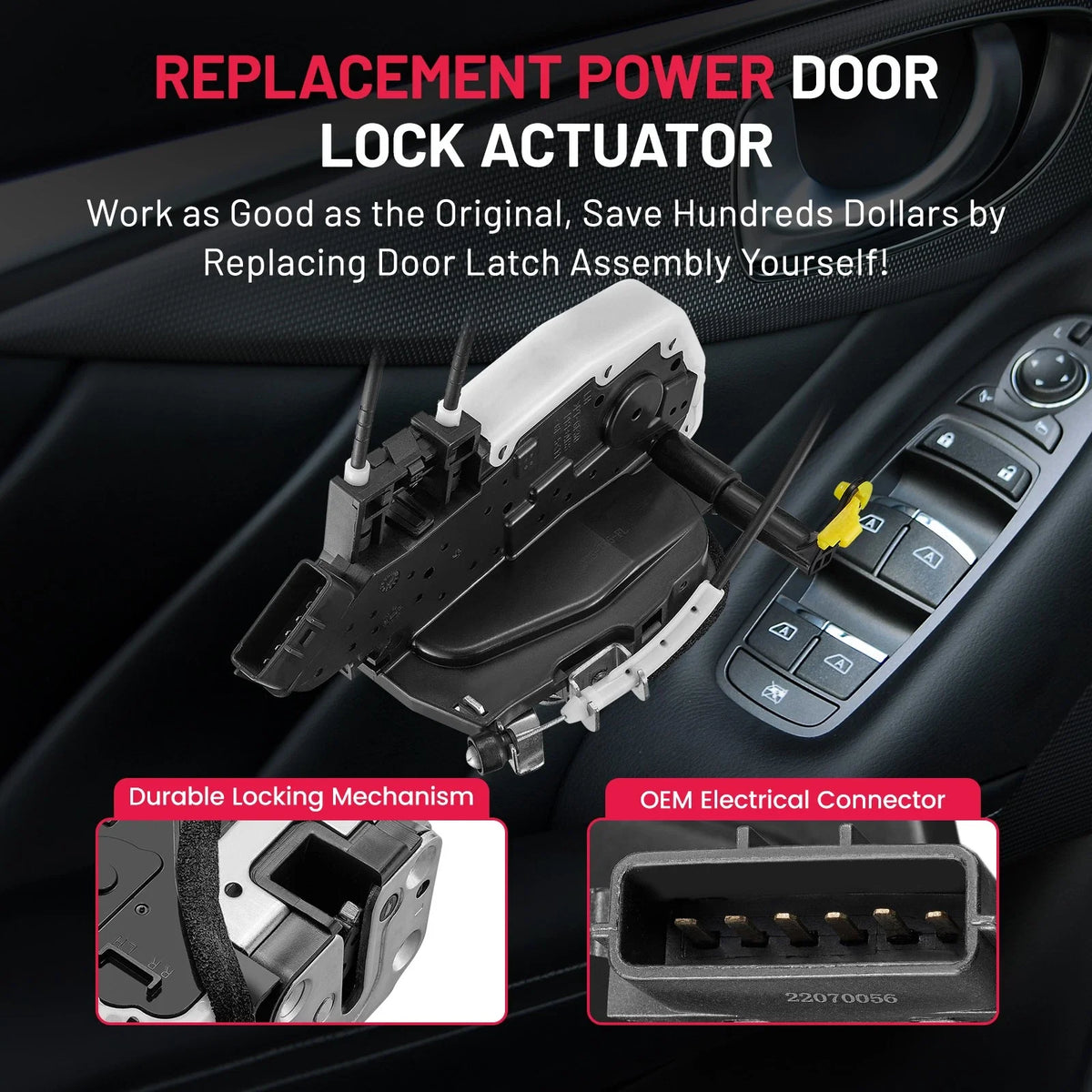 Power Door Lock Actuator for Infiniti G25 G37 Q40 (2011–2012)