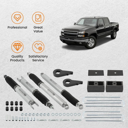 3" Lift Kit for Chevy Silverado GMC Sierra 1500 4WD (1999–2007)