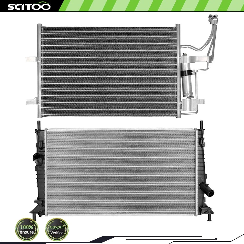 Radiator and AC Condenser for Mazda 3 (2004–2009) 2.0L 2.3L