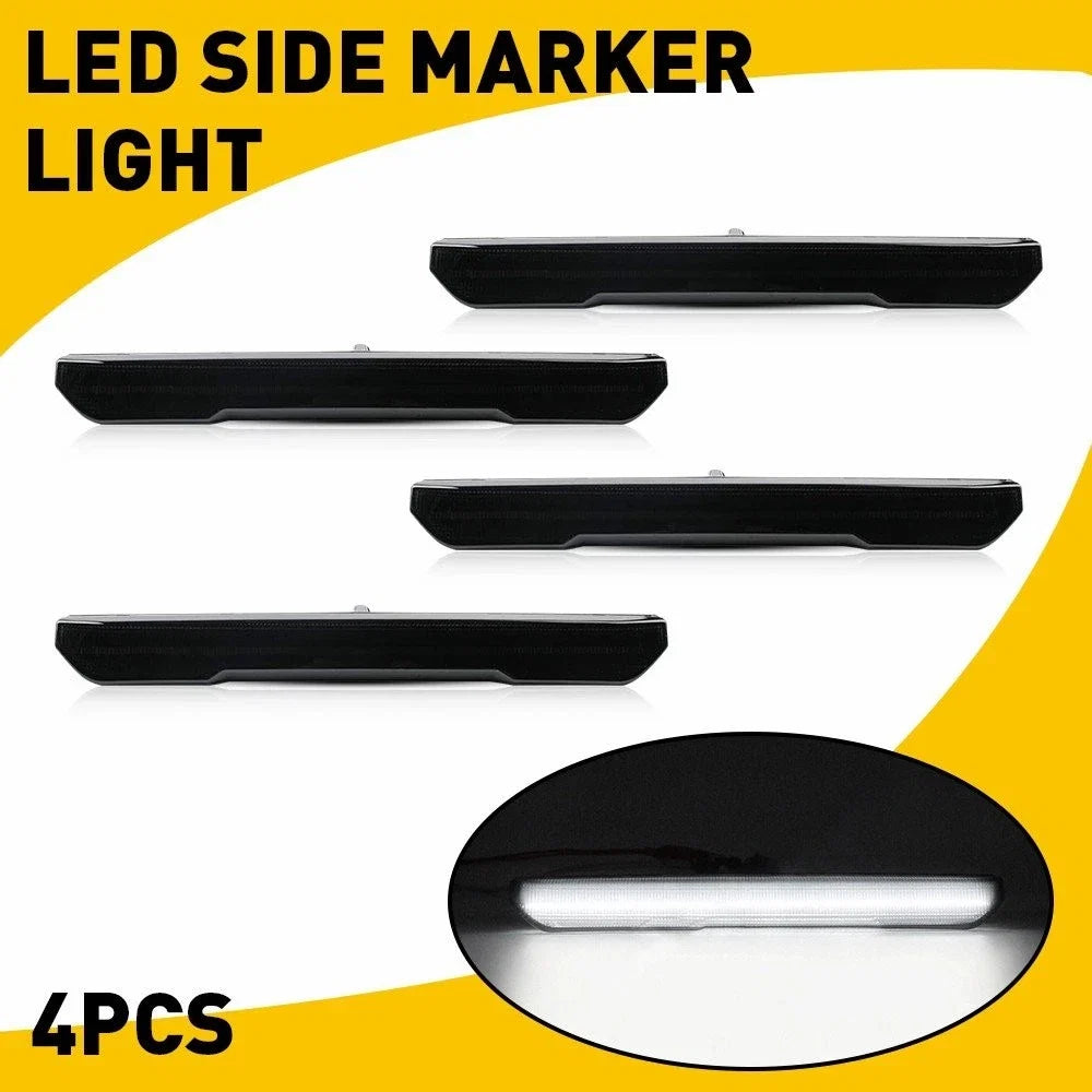 Amber LED Front Rear Side Marker Lights for GMC Sierra 2500 3500 (2020–2022)