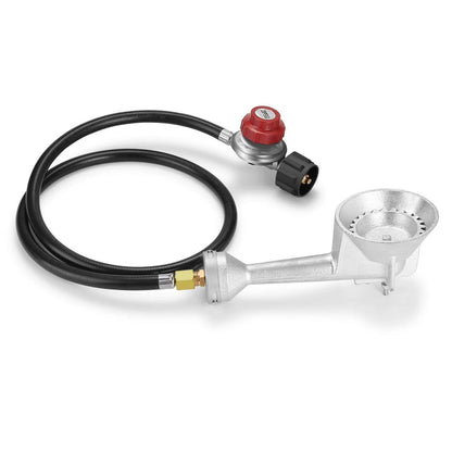 Propane Burner Head with 4FT 20 PSI Adjustable High Pressure Regulator