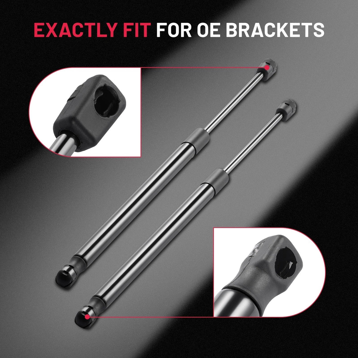 2X Rear Window Lift Supports for GMC Yukon (1994–1999)