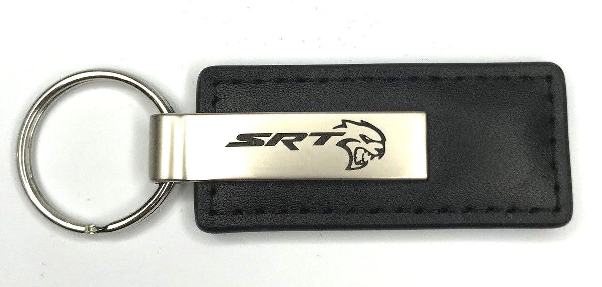 Leather Key Chain with Charger for Dodge Challenger SRT Hellcat (2015–2023)