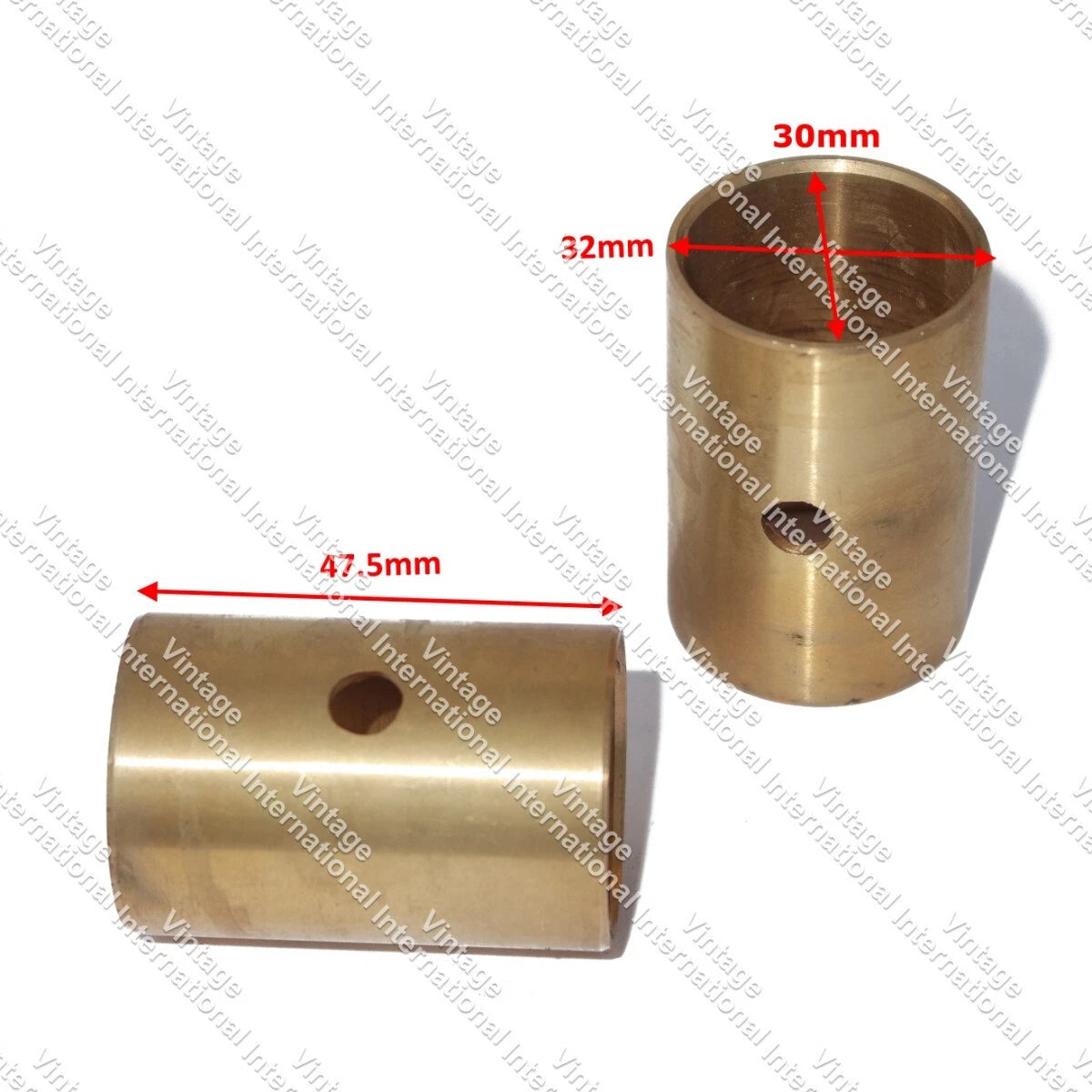 2X Foot Brake Pedal Brass Shaft Bush for Ford Tractor