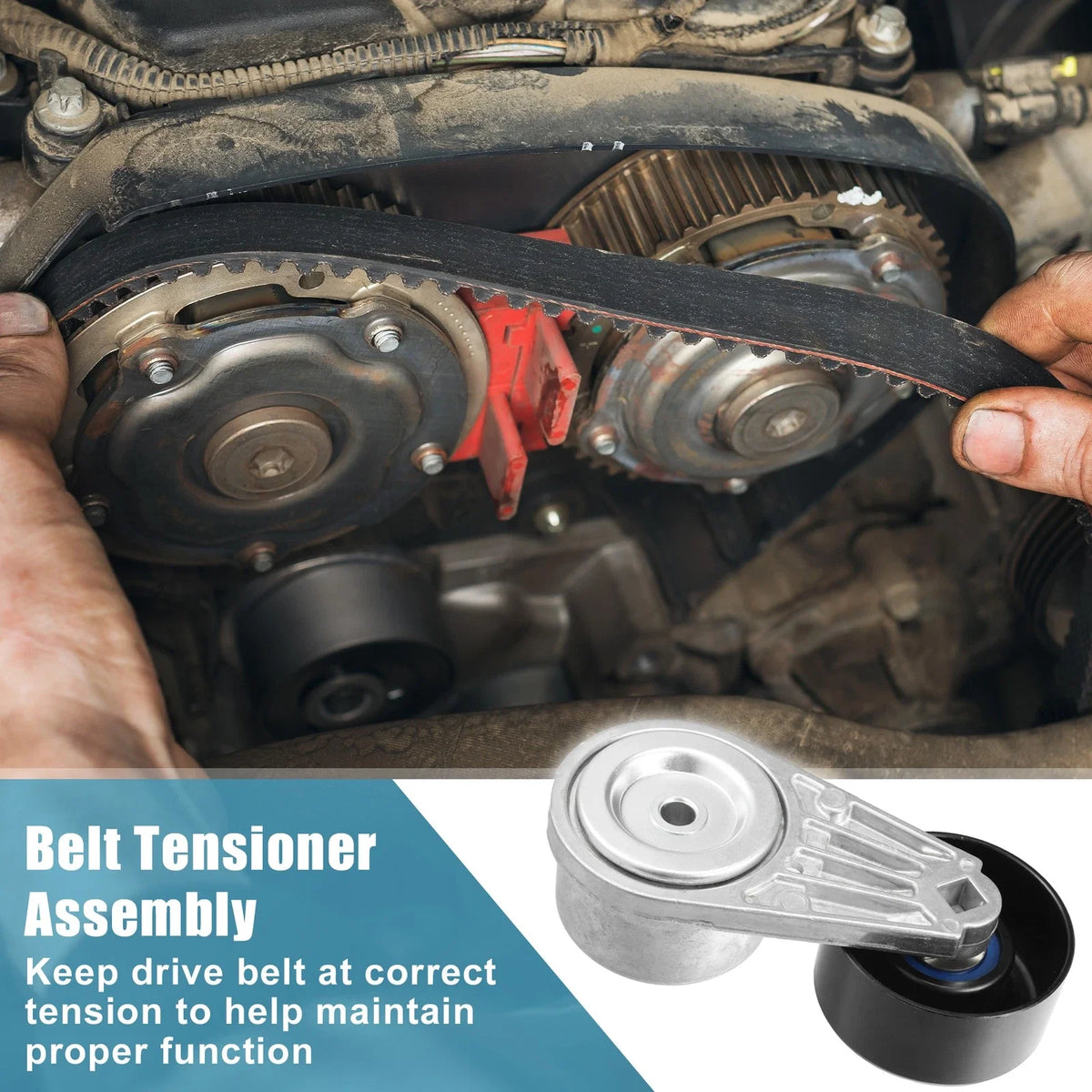Belt Tensioner Pulley Assembly for Nissan Frontier (2005–2023) 11955EA200/11955EA20A