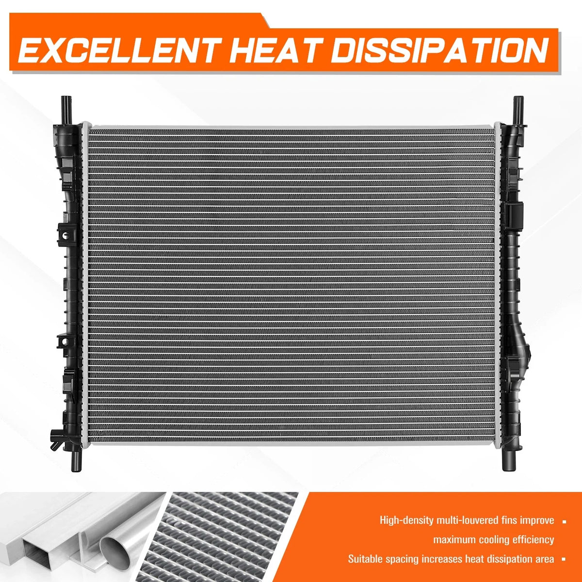 Aluminum Cooling Radiator for Ford Mustang (2015–2023) DPI-13486