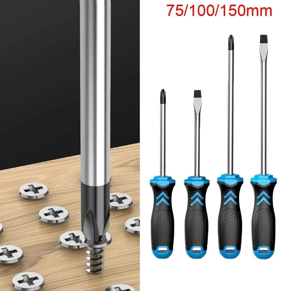 100mm Slotted Cross Magnetic Screwdriver Alloy Steel (2023)