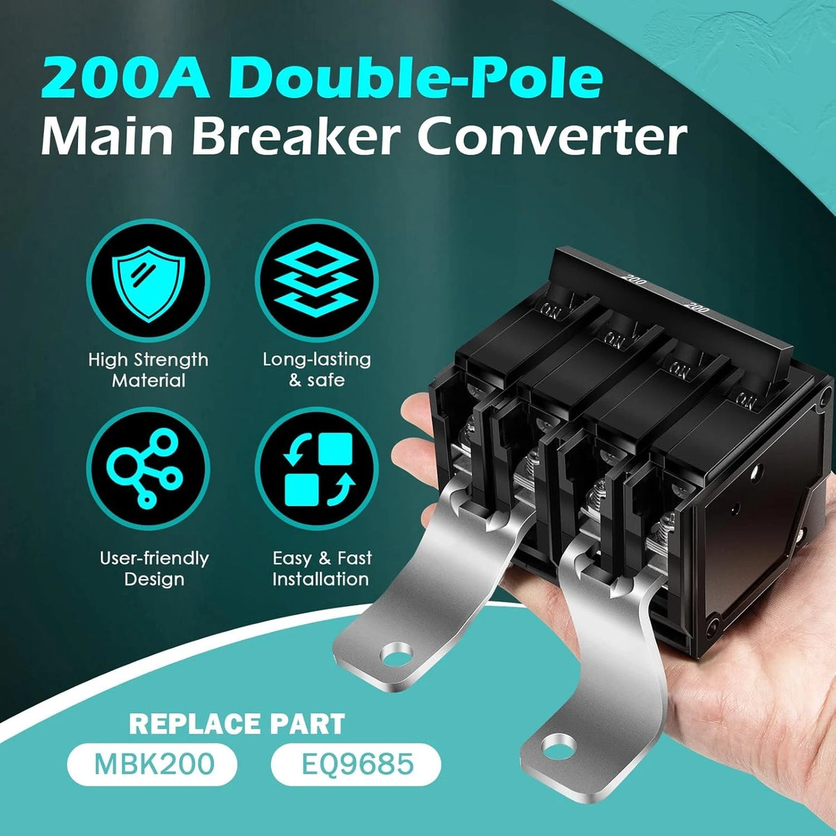 200 Amp Main Breaker Conversion Kit for Siemens EQ Load Centers (EQ9685)