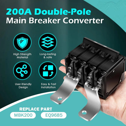 200 Amp Main Breaker Conversion Kit for Siemens EQ Load Centers (EQ9685)