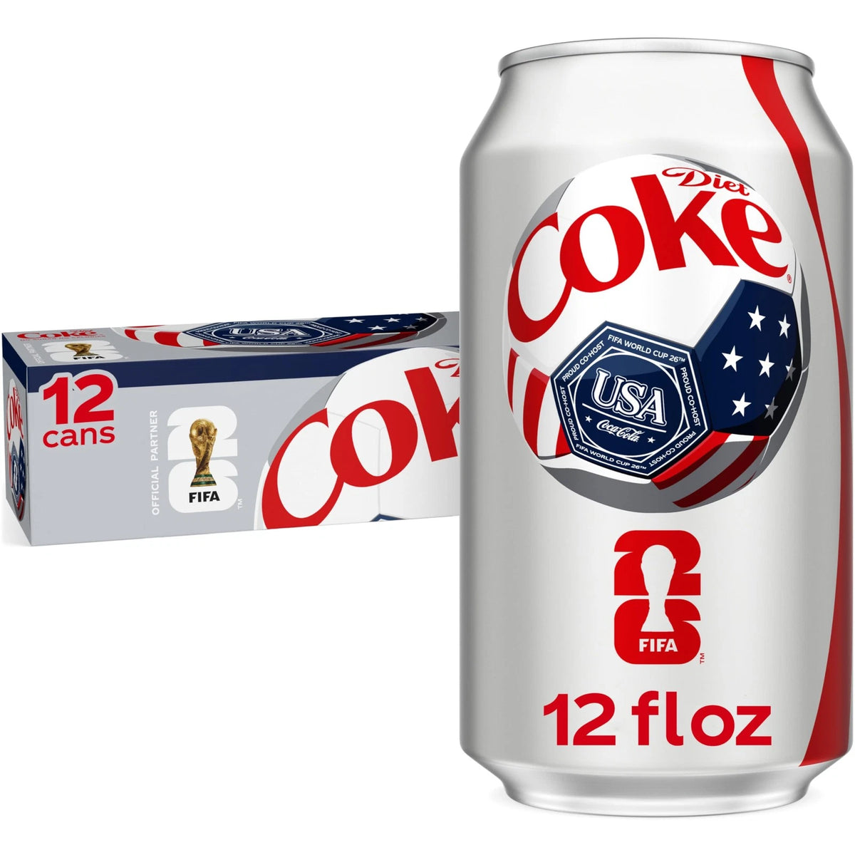 Pack of 12 Diet Coke Soda Soft Drink Cans (12 fl oz)