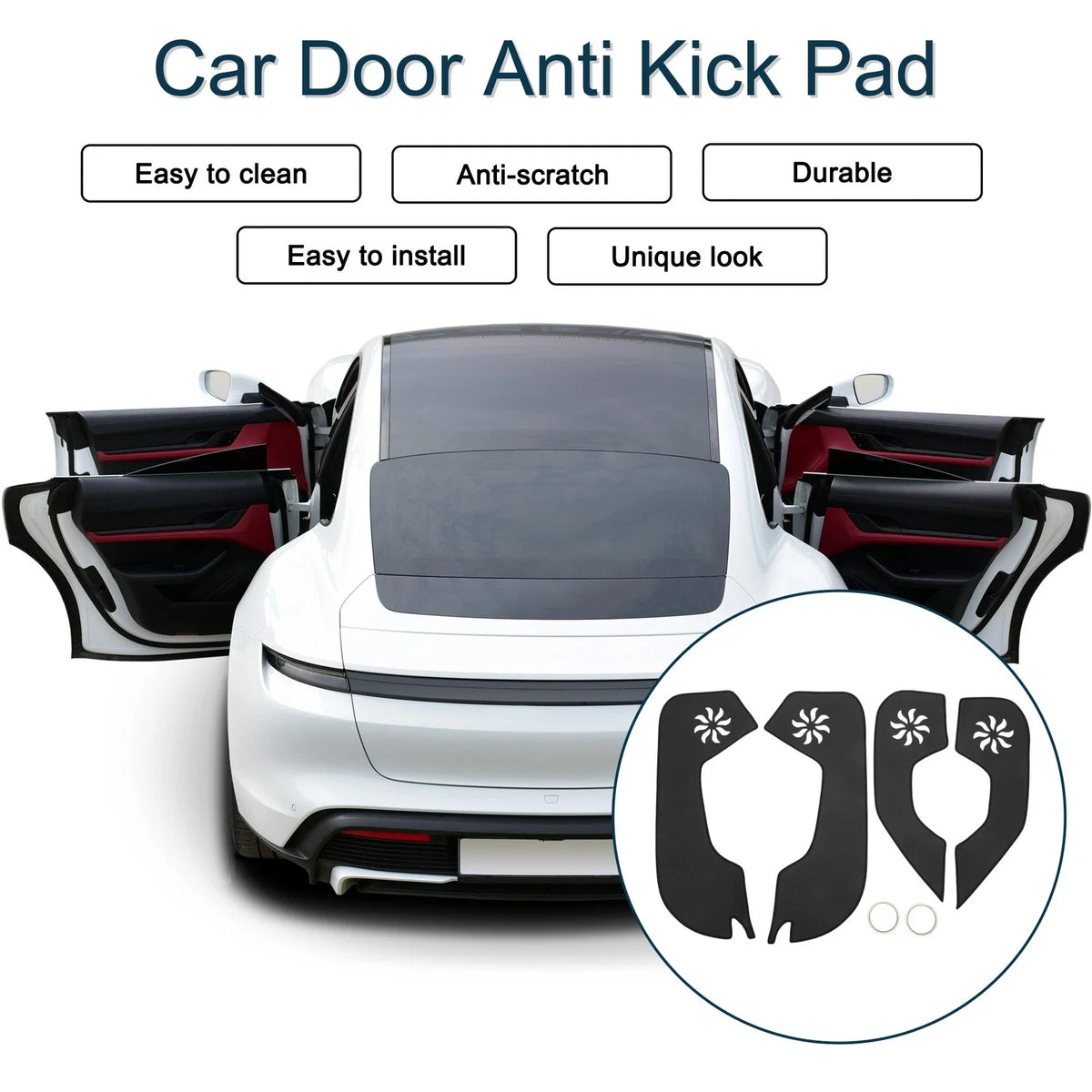 Set of 1 Car Door Anti Kick Pad Sticker Protector for Ford Focus (2012–2015)