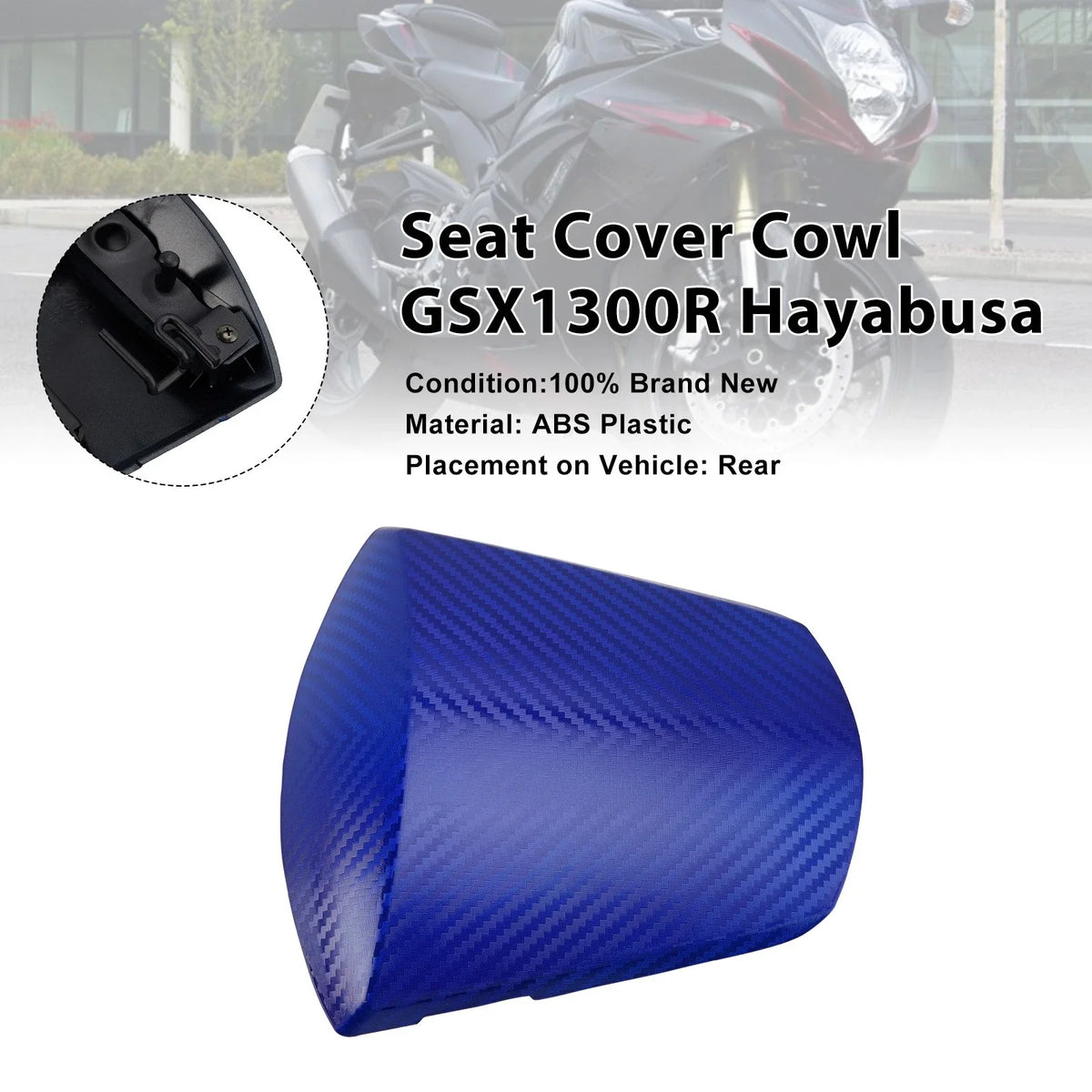 Rear Seat Fairing Cover for Suzuki GSXR600 GSXR750 (2011–2026) Blue