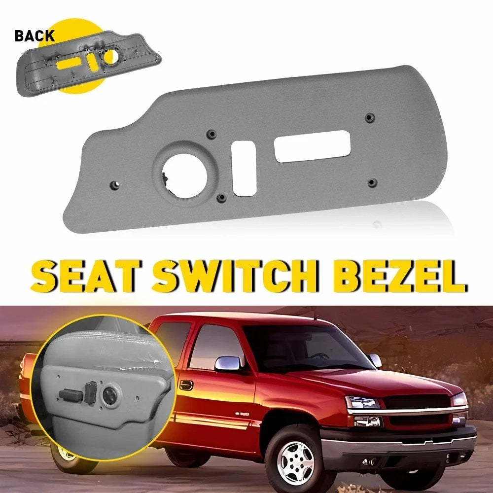 Power Seat Switch Bezel Trim Panel Left Side for Chevy GMC Truck