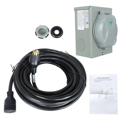30 Amp Generator Extension Power Cord for NEMA L14-30 (25/50/75/100 Ft)