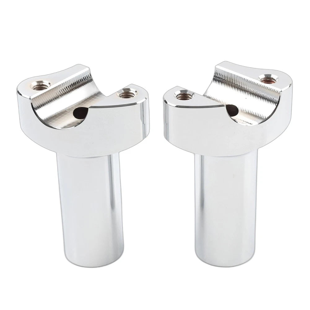 3.5" Chrome Straight Handlebar Risers for Harley Dyna Sportster