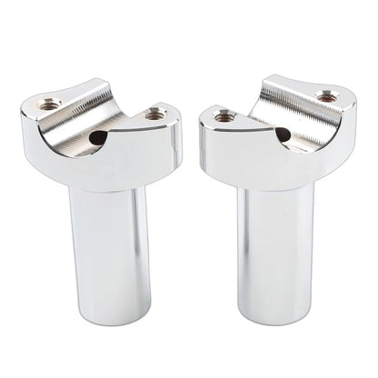 3.5" Chrome Straight Handlebar Risers for Harley Dyna Sportster
