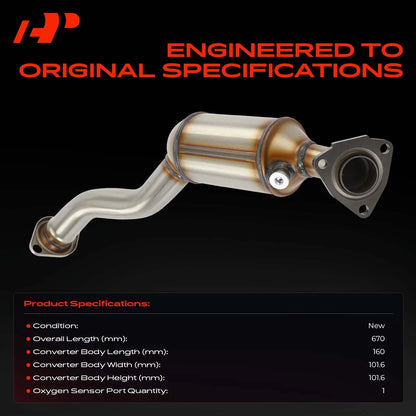 A-Premium Catalytic Converter for Honda Fit (2007–2008) 18160RMEA00, 53820