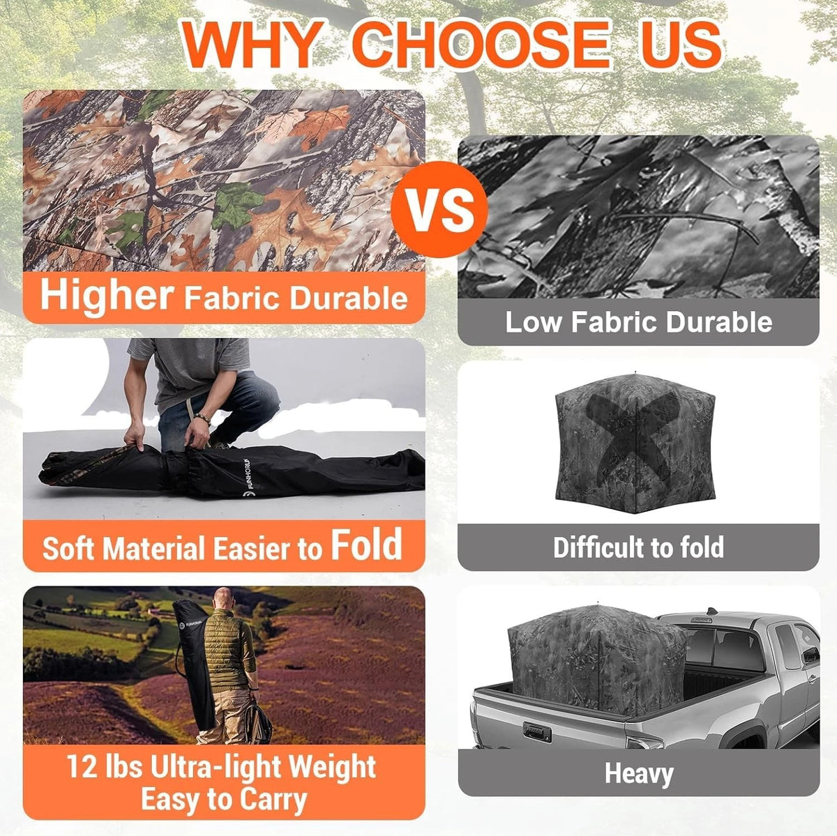 270 Degree Hunting Blind for FUNHORUN