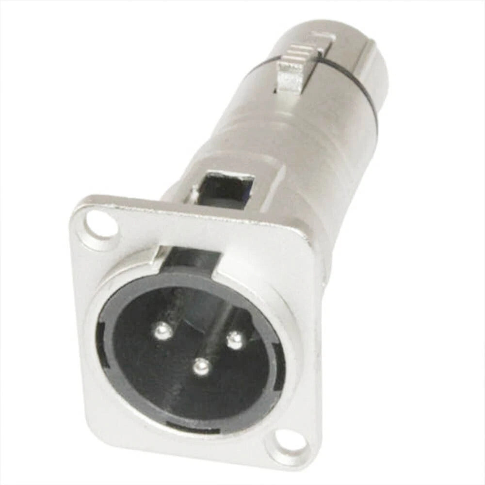 Set of 4 XLR Male to XLR Female Feed/Pass Thru Connector Adapters