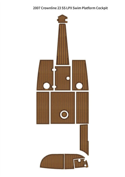 EVA Teak Deck Floor Pad Mat for Crownline 23 SS LPX (2007)