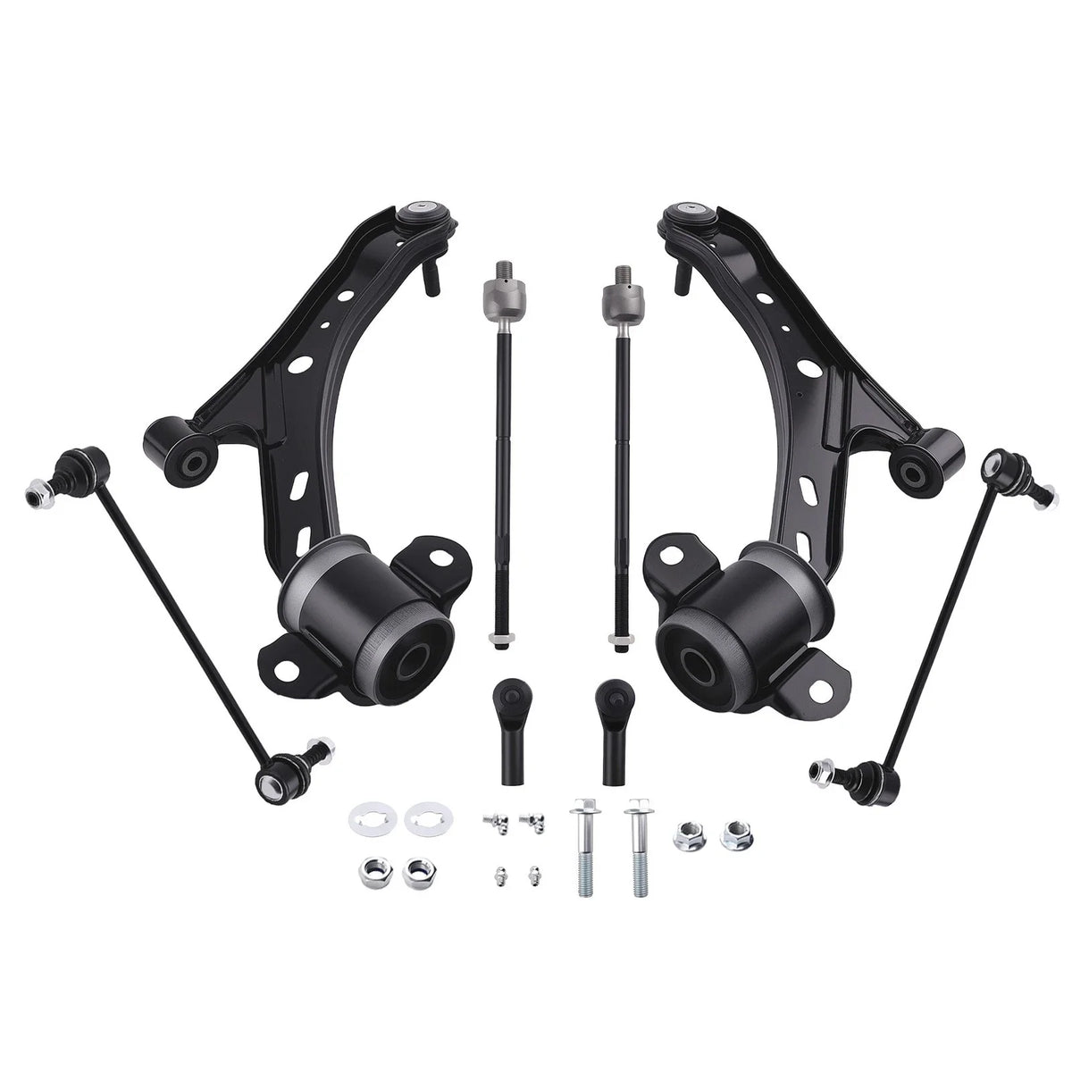 Front Lower Control Arms Ball Joints Sway Bar Tie Rods for 2005–2010 Ford Mustang