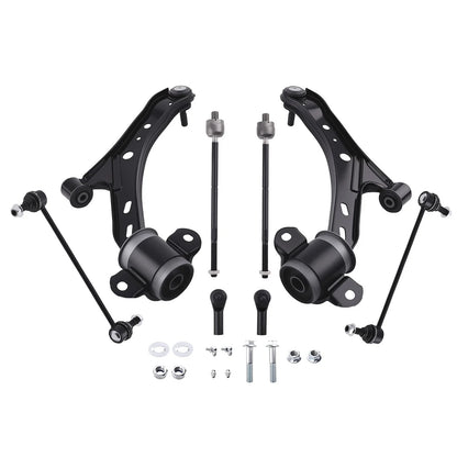 Front Lower Control Arms Ball Joints Sway Bar Tie Rods for 2005–2010 Ford Mustang