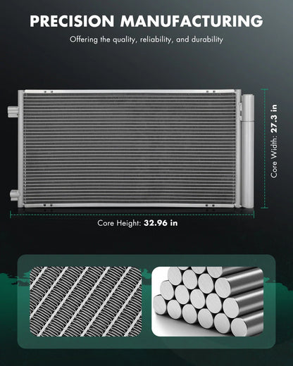 Aluminum AC Condenser for Fiat 500X (2016–2018) 4921