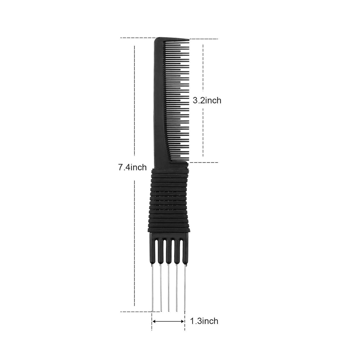 3 Pack Carbon Lift Teasing Combs for Women Hair