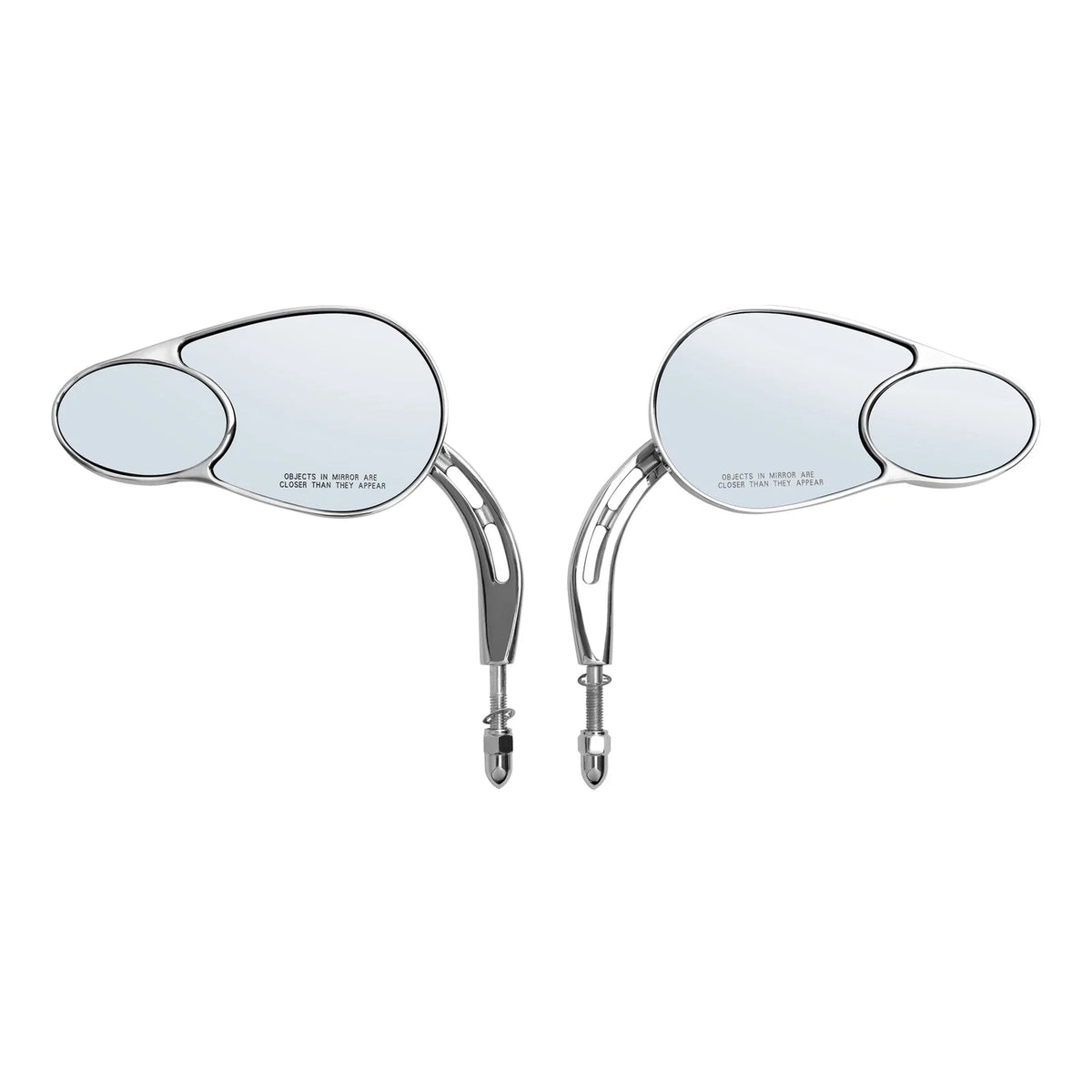 8mm Split Vision Mirrors for Harley Touring Electra Street Road Glide