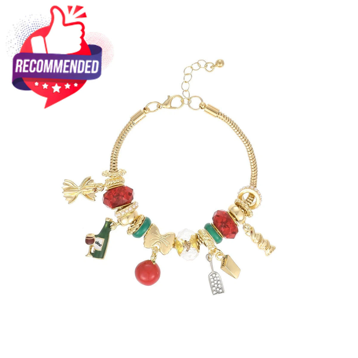 Gold Plated Bracelet for Women 7.25 Inches