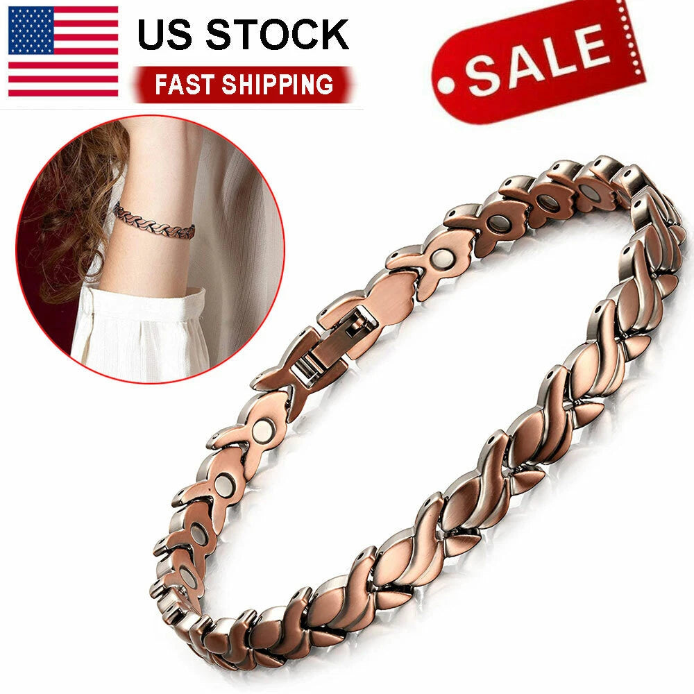 Copper Magnetic Bracelet for Men Women - Healing Therapy Arthritis Bangle