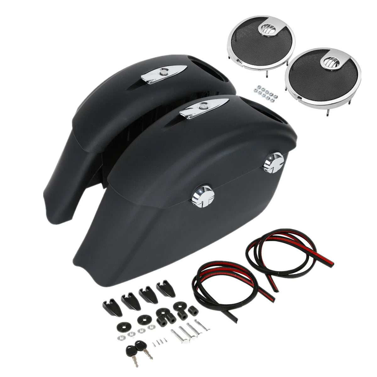 Saddlebag Audio Lid Grill Electronic Latch for Indian Roadmaster (2015–2025)