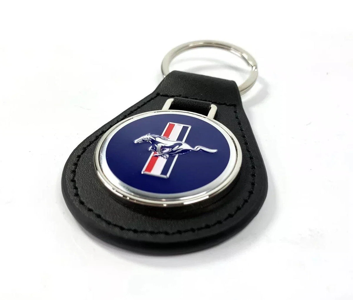 Licensed Emblem Keychain Fob for Ford Mustang (2005–2023)