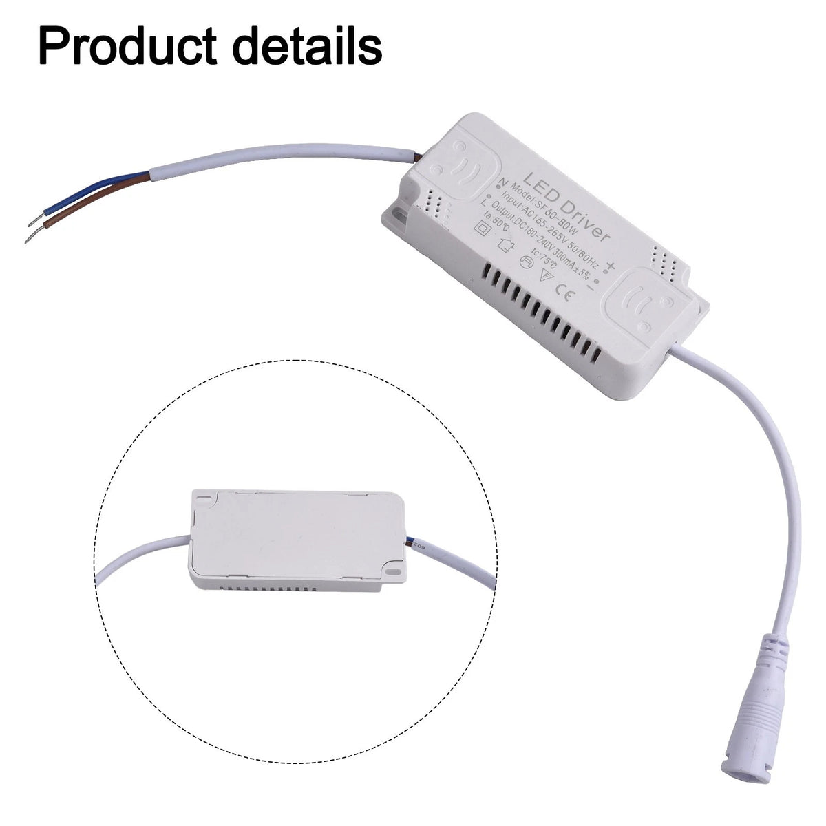Flickerfree LED Driver Supply 60W 80W for Commercial Residential Use